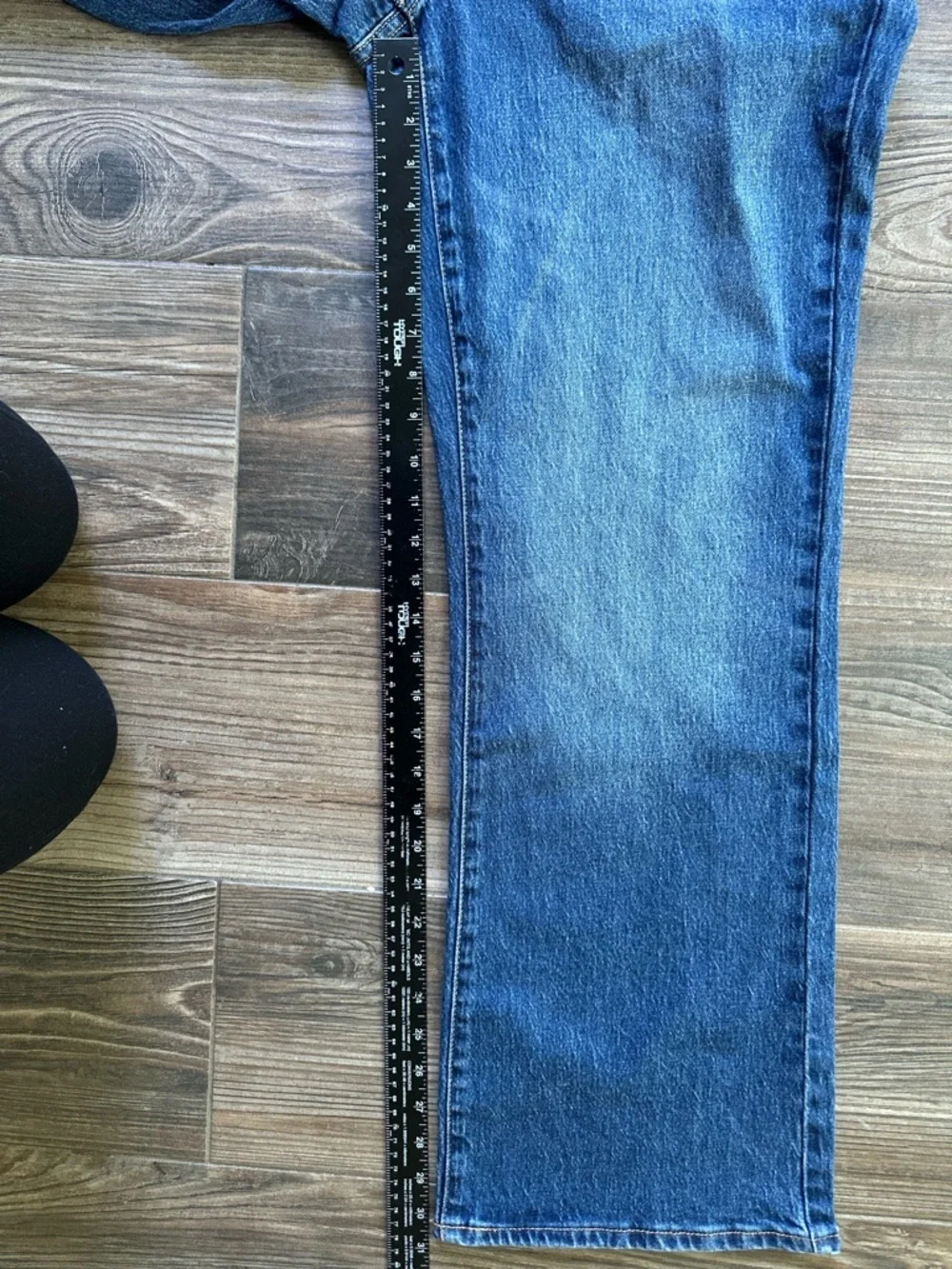 Free Assembly Mid Rise Bootcut Jeans - Blue - Picture 6 of 13